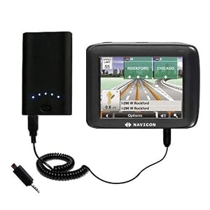 High Capacity Rechargeable External Battery Pocket Charger for the Navigon 2100 – uses Gomadic TipExchange Technology