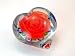 Murano Design Mouth Blown Glass Millefiori Crystal Heart Handmade Art Glass Paperweight TP0017