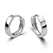 SoooKu Men Women 925 Sterling Silver Plated Studs Earrings Hoop Huggie Gift