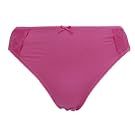 Womens/Ladies Plain Underwear Briefs with Lace Trim