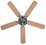 AIRFLOW 1040-45 42" Energy Star La Verne Ceiling Fan Brushed Nickel W/ 5 Platinum/Maple Blades