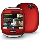 Red Rubber Feel Snap-On Cover Hard Case Cell Phone Protector for Verizon Mi ....