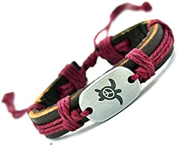 Fashion Cuff Charm Genuine Leather Bracelets Vintage Rope Bracelet For Women Men Jewelry Best Friend Gift (LOBR238)