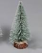 Pack of 6 Flocked Artificial Village Christmas Trees 9" - Unlit