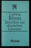 Produkt-Bild: Schriften zur deutschen Literatur