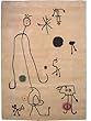 Homage to Miro: Personages - 100% wool area art rug Homage to Miro: Personages - 100% wool area art rug