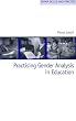 Practising Gender Analysis in Education (Oxfam Skills and Practice)