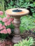 San Remo Solar Birdbath Fountain