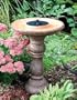 San Remo Solar Birdbath Fountain