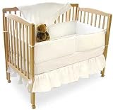 Solid White 5 Piece Crib Bedding Set