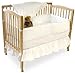 Baby : Solid White 5 Piece Crib Bedding Set