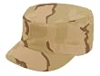 3 Color Desert Camo Cotton Ripstop BDU Patrol Cap