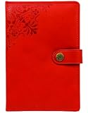 Markings by C.R. Gibson Debossed Italian Leatherette Journal - Red (MJ16-6118)