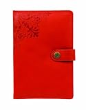 Markings by C.R. Gibson Debossed Italian Leatherette Journal - Red (MJ16-6118)