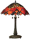 Quoizel Maple Leaf Tiffany 2 Light Table Lamp