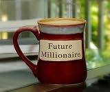 Tumbleweed Pottery 'Future Millionaire' Ceramic 20 ounce Coffee Mug