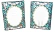 Porcelain picture frame - set of 2 - handpainted
