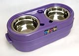 OurPet's Store-N-Feed JR. Elevated Feeder, Purple