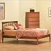 Atlantic Furniture Brooklyn Platform with Open Footrail Bedroom Set Brooklyn Simple Platform Bedroom