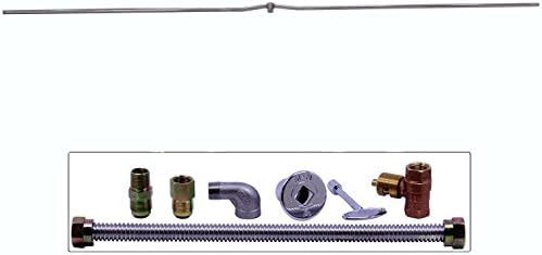 Spotix HPC Interlink Burner Fire Pit Burner Kit (FPS-LTBSS96KIT-NG-MSCB), 96-Inch Burner, Match Light, Natural Gas