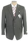 Review Ralph Lauren  / Ralph Lauren Mens Single Breasted 2 Button Solid Gray Wool Suit - Size 42XL