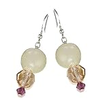 Image of Nakai Jade, Crystal and Sterling Silver Earrings