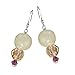 Nakai Jade, Crystal and Sterling Silver Earrings