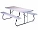 Lifetime 80215 6-Foot Folding Picnic Table, White Granite Tabletop with Gray Frame