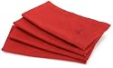 Fiesta Solid Color 4-Pack Napkins, Scarlet