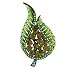 Green Leaf Pin Brooch