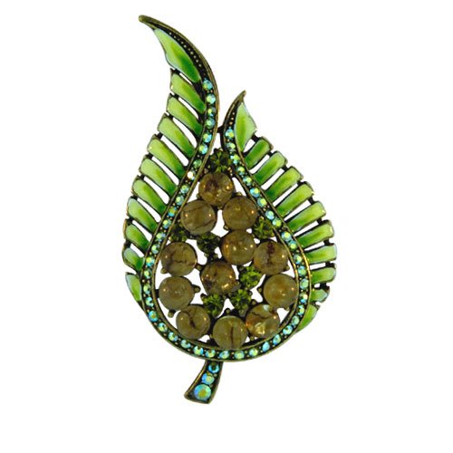 Childrens Toyshop  Jewelry : Green Leaf Pin Brooch
