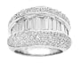 2.45Ct. 14K. White Gold Diamond Anniversary Ring