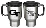 Georgia Tech Yellow Jackets Stainless Steel Travel Mug (Set of 2)