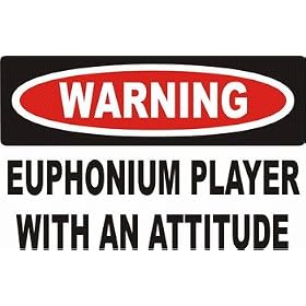 Warning: Euphonium Player with an attitude Sweatshirt