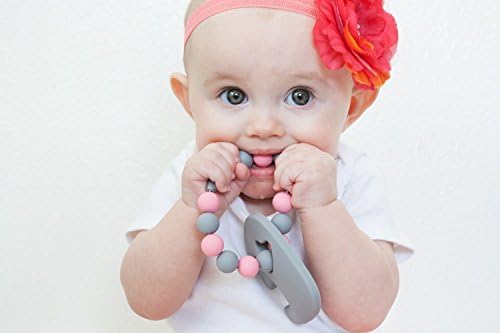 Baby Teething Toy-Sensory Play Teether-Grey Elephant