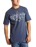NFL Men's New England Patriots Vintage Roster II Short Sleeve Pigment Dye Tee (Pigment Denim, XX-Large)