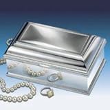 SILVER RECTANGLE BOX - LARGE SILVER PLATED RECTANGULAR BOX