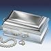 SILVER RECTANGLE BOX - LARGE SILVER PLATED RECTANGULAR BOX