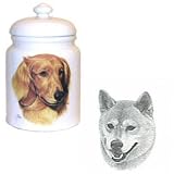 Shiba Inu Cookie Jar, Porcelain by Rosalinde