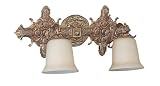 Crystorama 2 Light Bath Fixture In Olde Brass Finish - Olde Brass