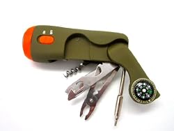 Delk 40038 10-Function Adventure Compact Multi-Function Tool, Silver