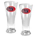 2 Pc New York Giants Pilsner Glass Set - Clear