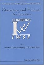 Statistics and Finance: An Interface