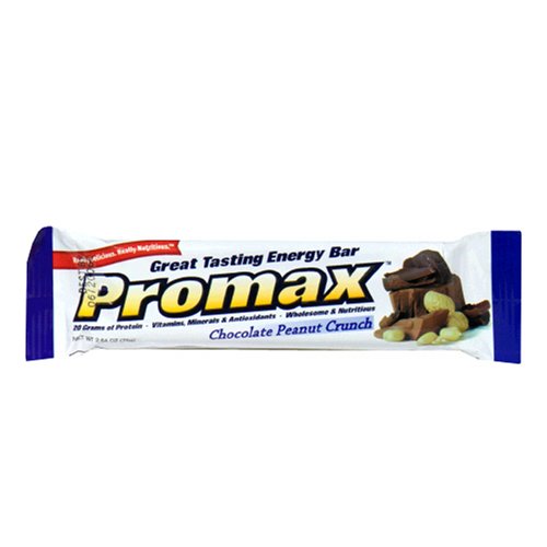 Promax Energy Bar, Chocolate Peanut Crunch, 2.64-Ounce Bars (Pack of 24) by Promax
