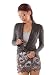 Ladies Grey Wrap Layering Top Soft Pima Cotton layering piece