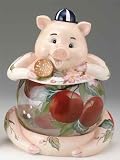 Porcelain Pig Cookie Jar
