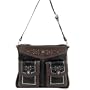 Lou-Ella Wild West Collection Designer Shoulder Bag Stunning in Black