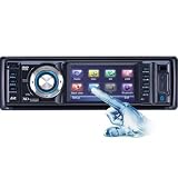 XO Vision XO1915BT 3-Inch Wide TouchScreen In-Dash DVD Receiver with Built-In Bluetooth, USB/SD Inputs, and Detachable Face