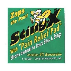 STING X INSECT STING RELIEF PAD 20 PKG by MFASCO-CORETEX