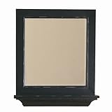 Decolav 9865-DES Distressed Wood Frame Mirror, Espresso